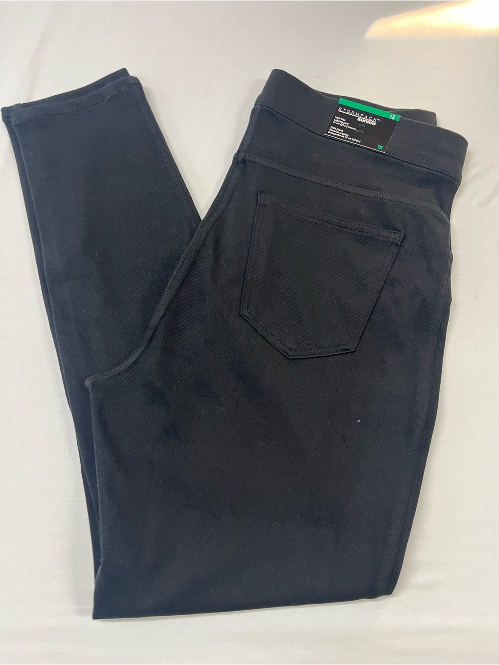 Women's Black Straight-Leg high-rise legging pants size 12. Storm pack  1124